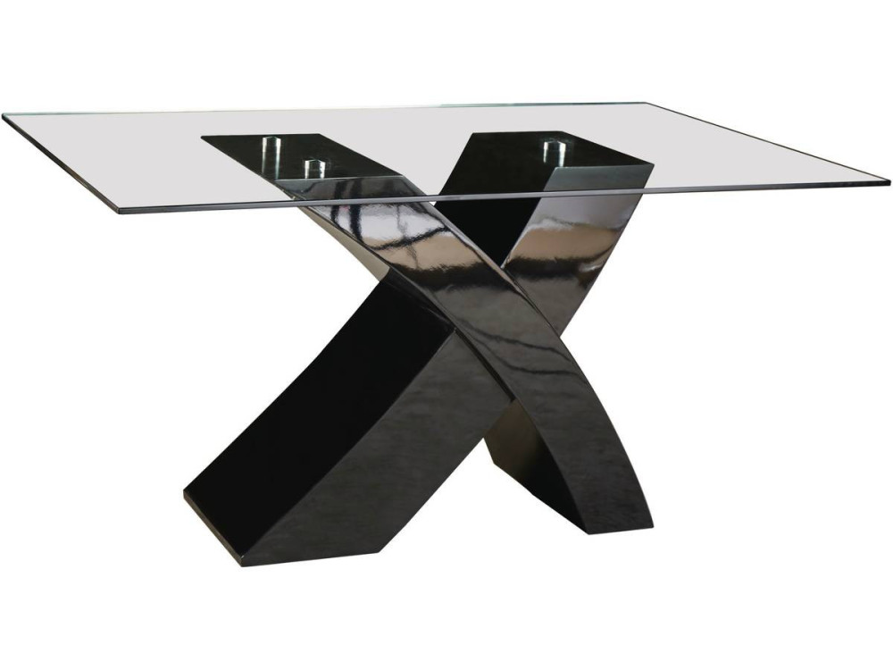"Mona" dining table - 150 x 90 x 74 cm - Black