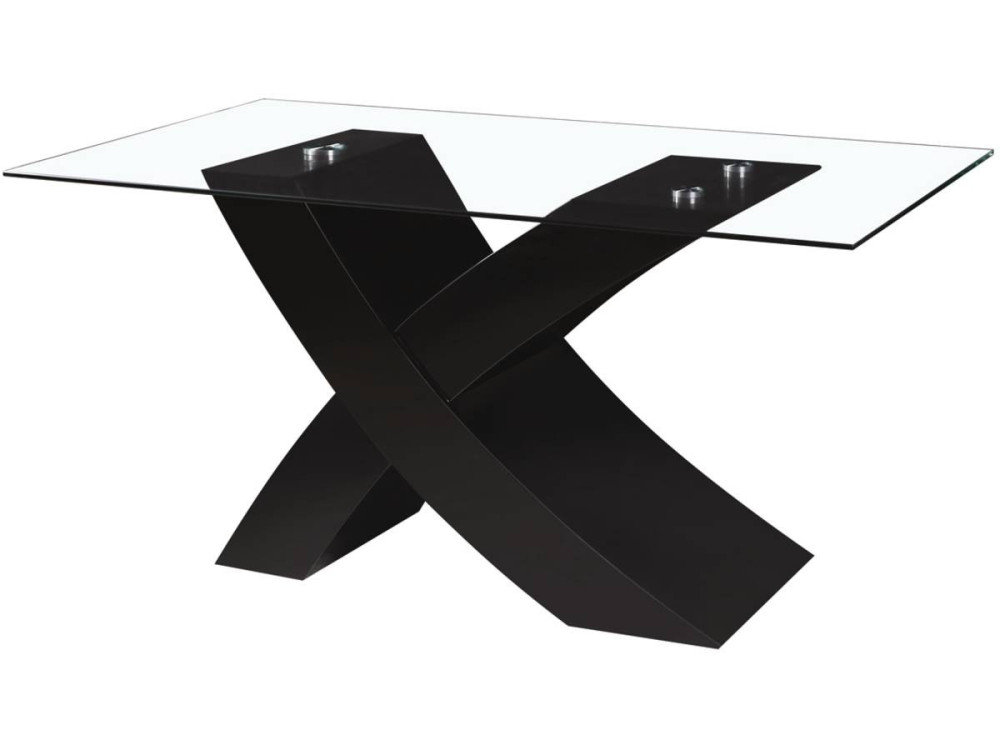 "Mona" dining table - 150 x 90 x 74 cm - Black