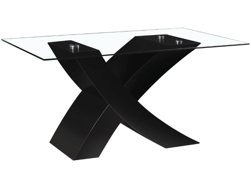 "Mona" dining table - 150 x 90 x 74 cm - Black