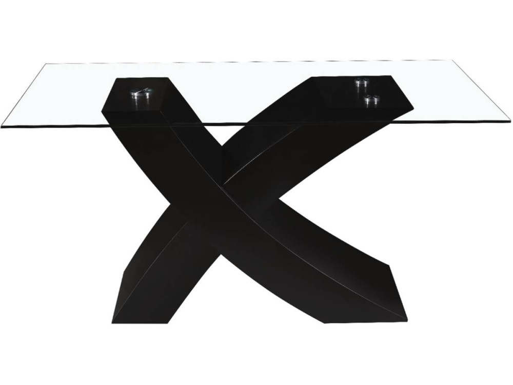 "Mona" dining table - 150 x 90 x 74 cm - Black
