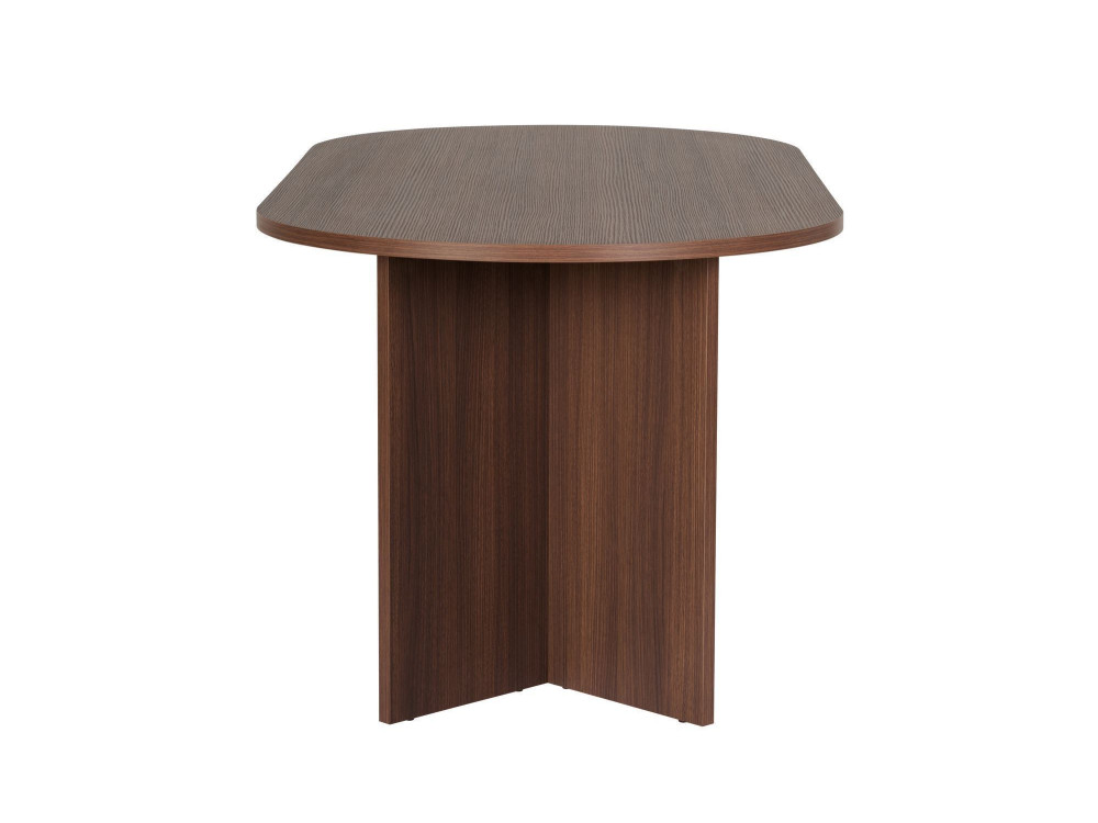 Sablin" wooden dining table - 180 x 89 x 75 cm - Walnut
