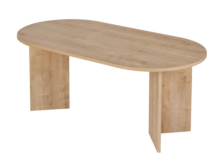 Sablin" wooden dining table 180 x 90 x 75 cm - Sapphire oak