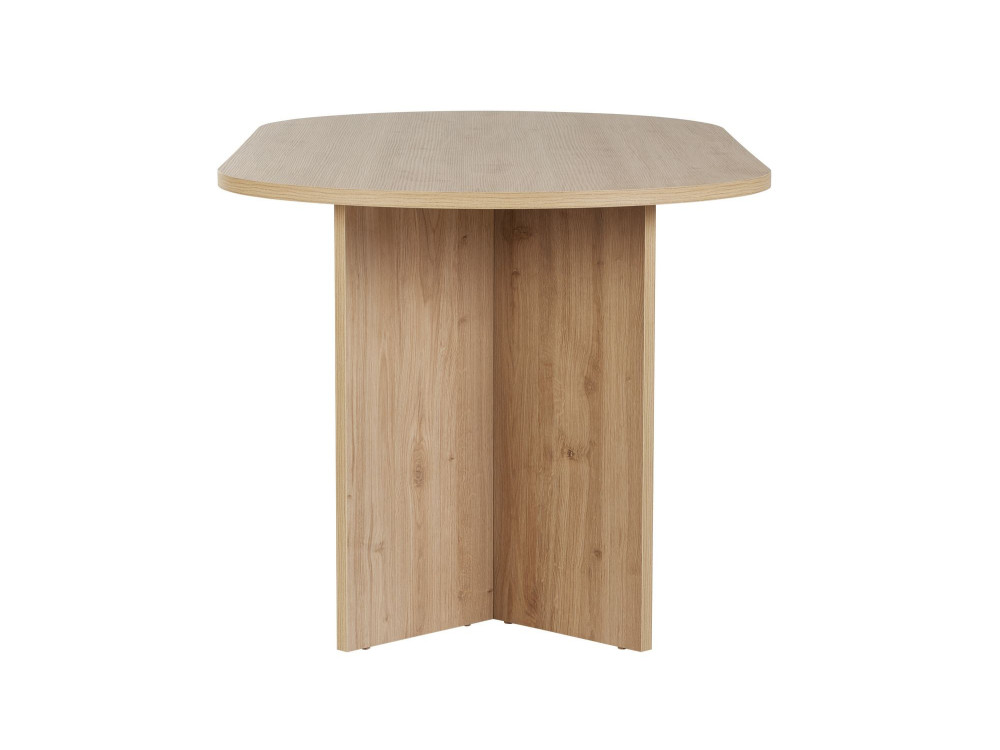 Sablin" wooden dining table 180 x 90 x 75 cm - Sapphire oak