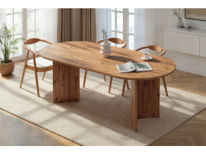 Sabella" wooden dining table 200 x 90 x 75 cm - Atlantic pine 2