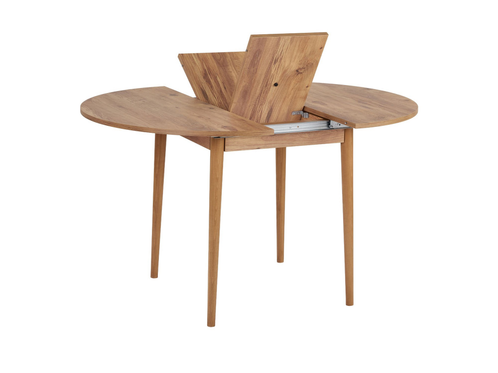 Viona" extendable wooden dining table 100 x 100 x 75 cm - Atlantic pine