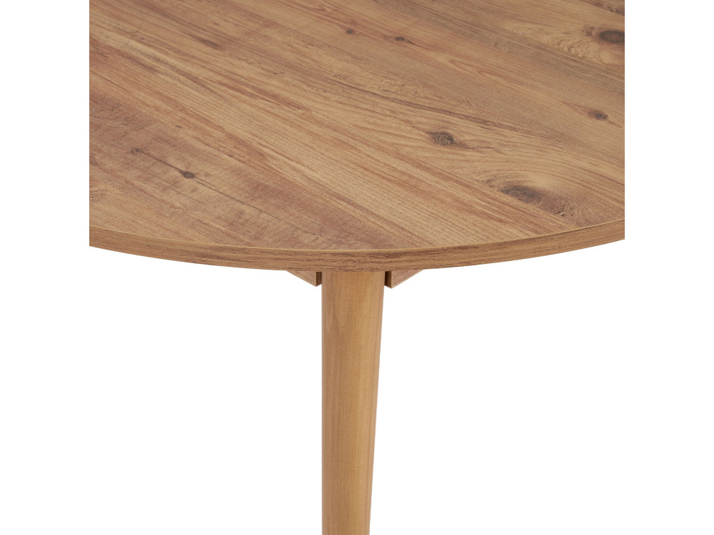Viona" extendable wooden dining table 100 x 100 x 75 cm - Atlantic pine