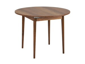 Viona" extendable wooden dining table 100 x 100 x 75 cm - Barok Walnut