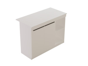 Orlando" wooden kitchen table - 120 x 60 x 88 cm - White