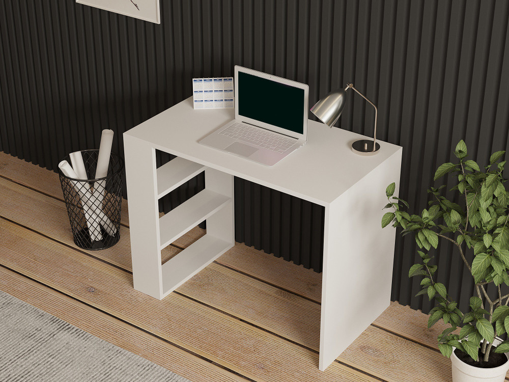Cool" wooden desk - 90 x 50 x 70 cm - White