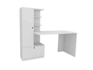 Domingos" wooden desk - 149 x 61 x 73 cm - White