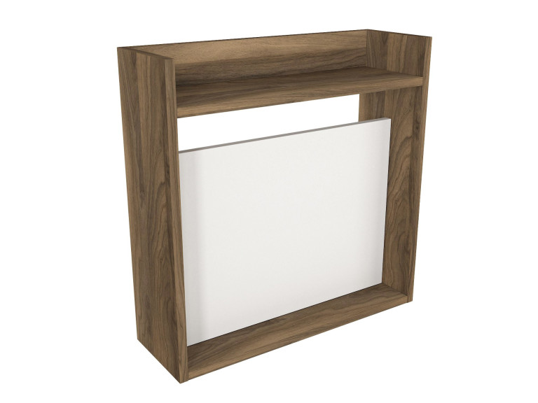 Laptop" wooden desk - 60 x 19 x 60 cm - White, Walnut