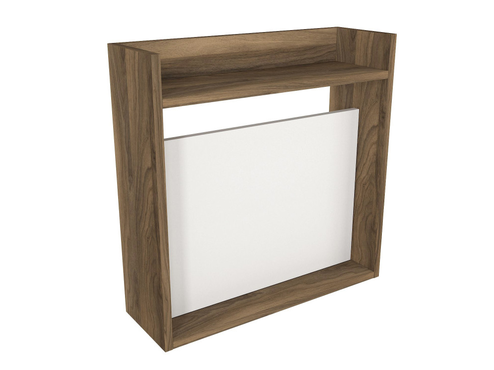 Laptop" wooden desk - 60 x 19 x 60 cm - White, Walnut