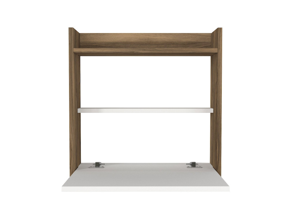Laptop" wooden desk - 60 x 19 x 60 cm - White, Walnut