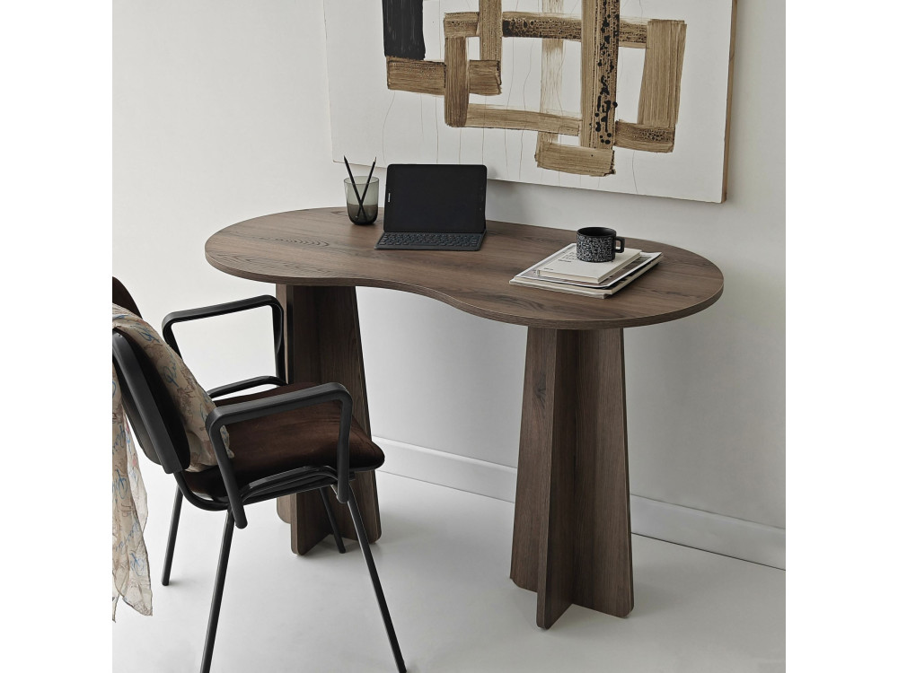 infinite" wooden desk 120 x 60 x 75 cm - Walnut