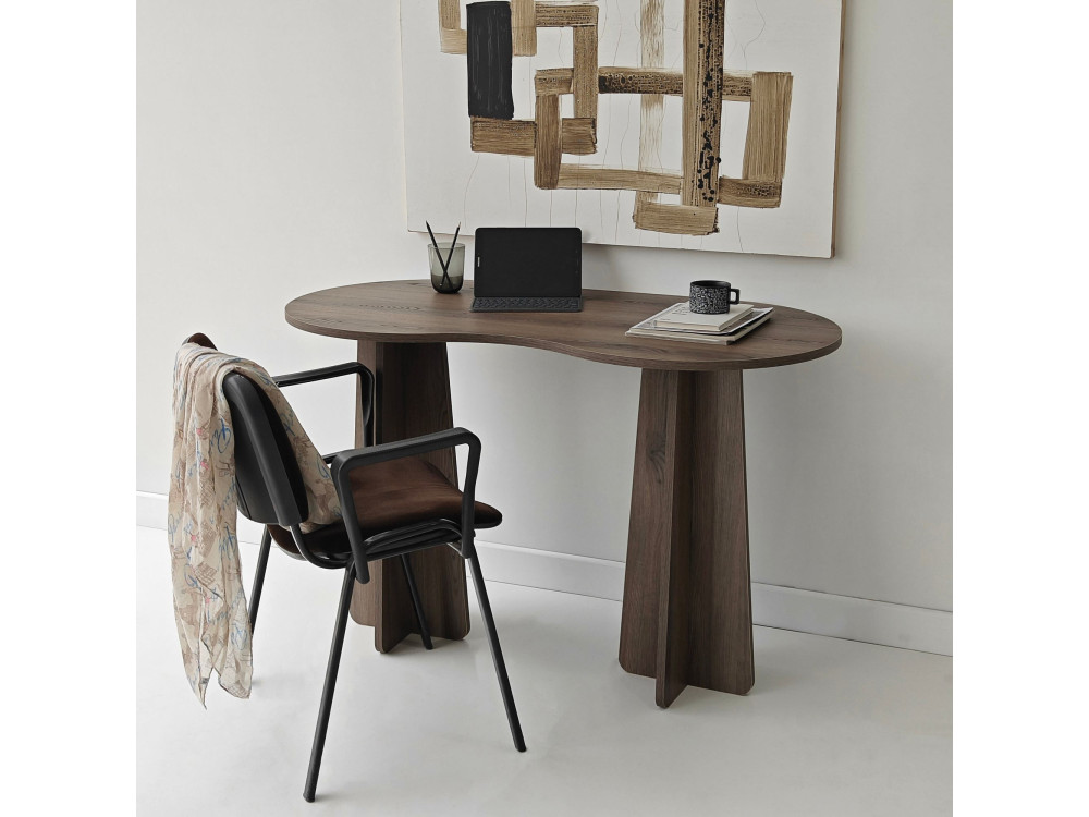 infinite" wooden desk 120 x 60 x 75 cm - Walnut