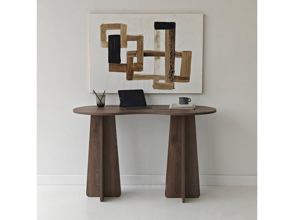 infinite" wooden desk 120 x 60 x 75 cm - Walnut