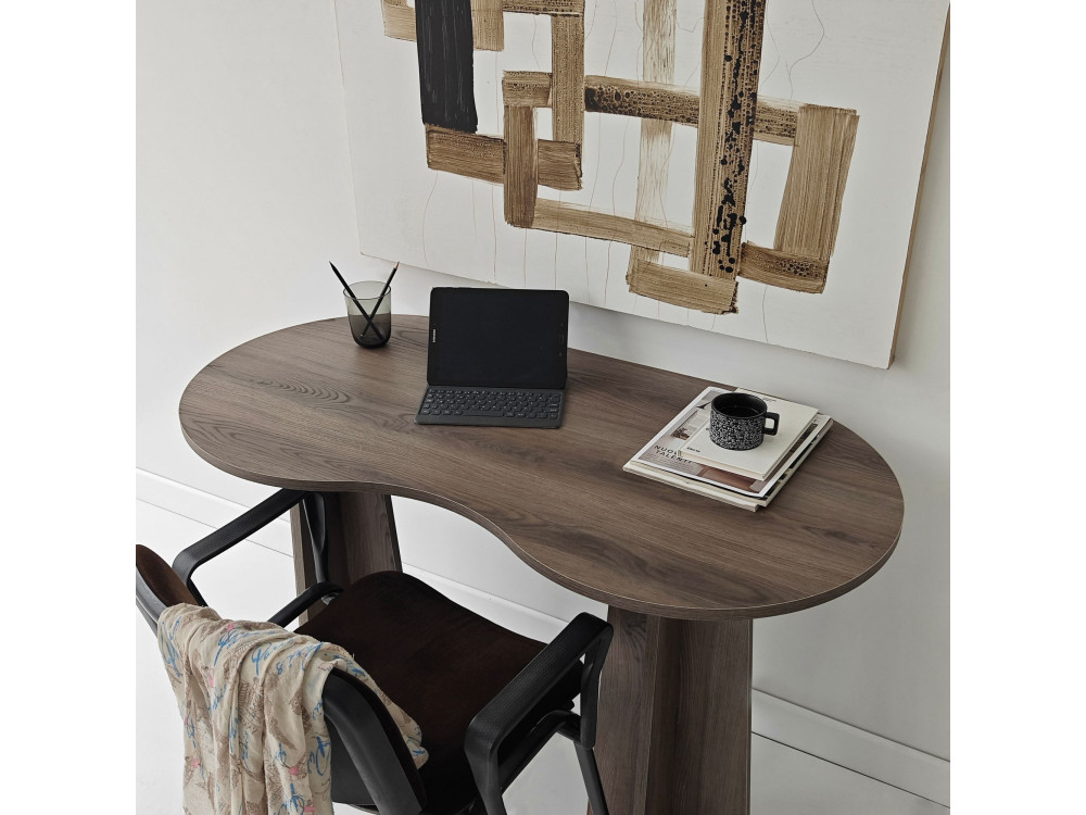 infinite" wooden desk 120 x 60 x 75 cm - Walnut