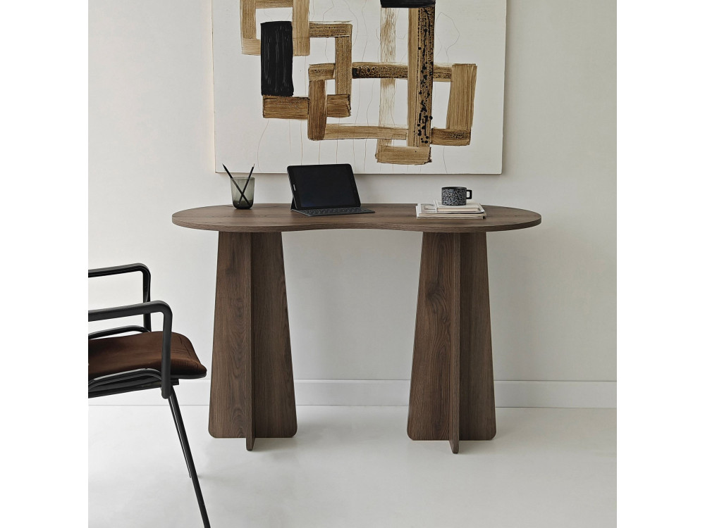 infinite" wooden desk 120 x 60 x 75 cm - Walnut