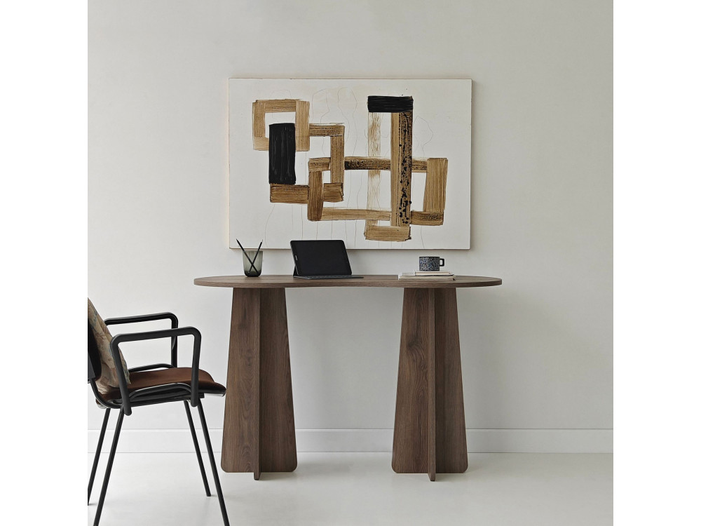 infinite" wooden desk 120 x 60 x 75 cm - Walnut