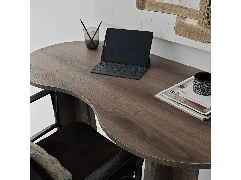 infinite" wooden desk 120 x 60 x 75 cm - Walnut