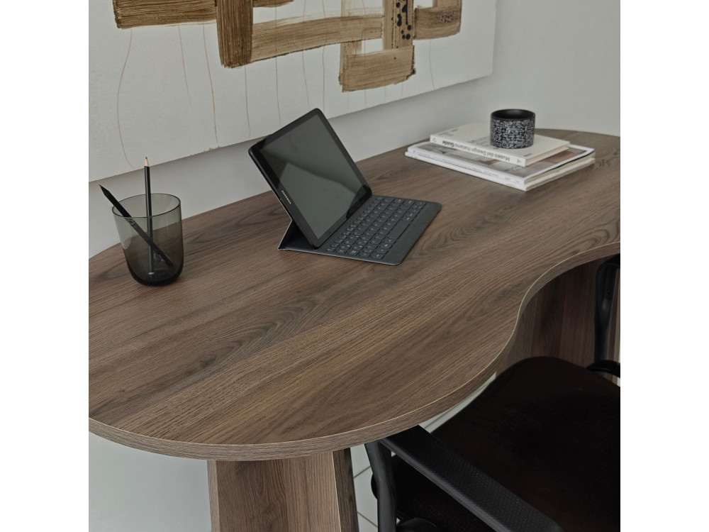 infinite" wooden desk 120 x 60 x 75 cm - Walnut