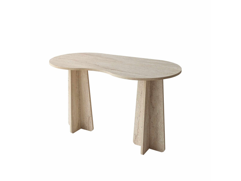 infinite" wooden desk 120 x 60 x 75 cm - Travertine
