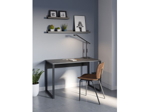 inna" wooden desk 100 x 60 x 75 cm - Retro grey 2