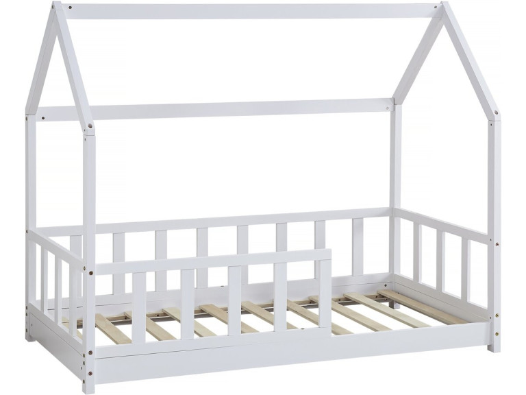 Charlotte wooden cabin bed - White - 80 x 160 cm