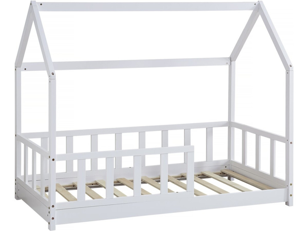 Charlotte wooden cabin bed - White - 80 x 160 cm