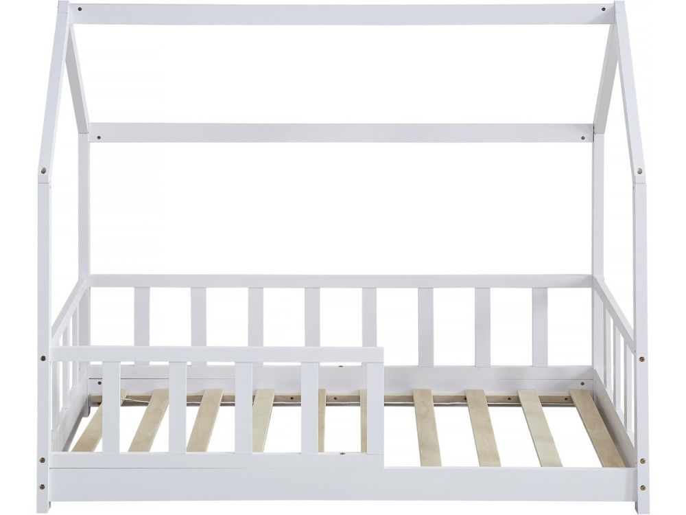 Charlotte wooden cabin bed - White - 80 x 160 cm