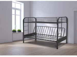 Mezzanine bed "POLO" - Metal - Black 2