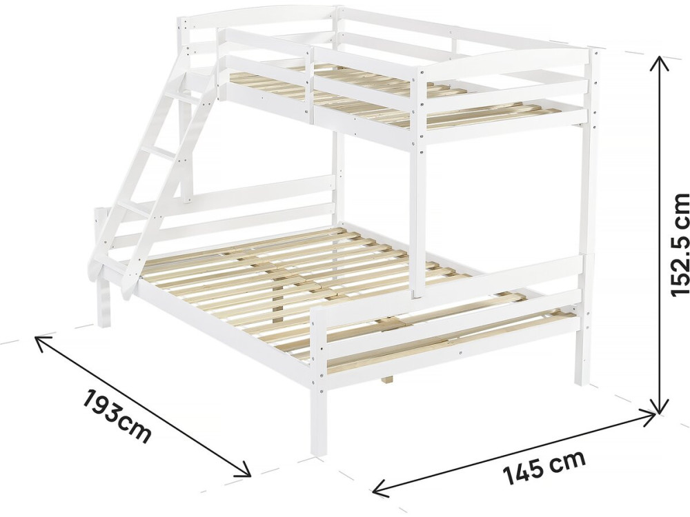 Children's Bunk Bed "Léa" - White