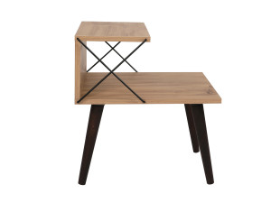 Cross" wooden bedside table 50 x 40 x 55 cm - Pine