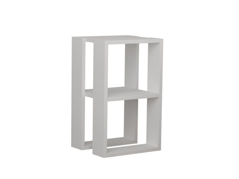 Lonie" wooden bedside table 30 x 30 x 55 cm - White