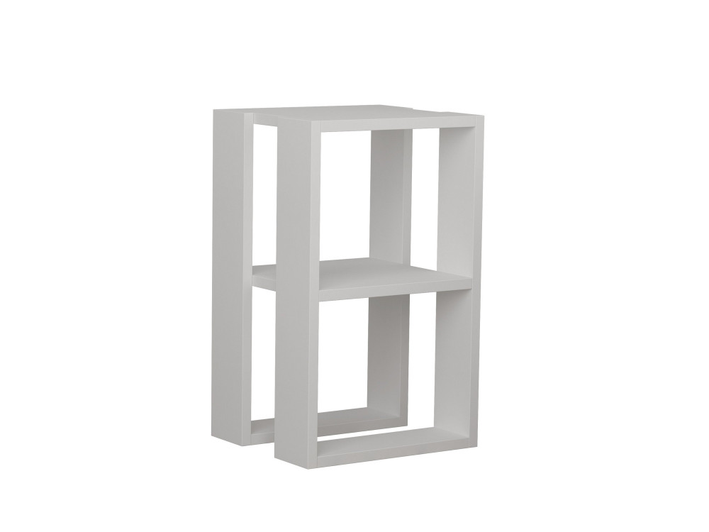 Lonie" wooden bedside table 30 x 30 x 55 cm - White