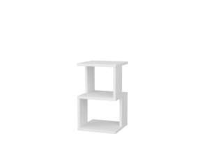 Carter" wooden bedside table - 30 x 30 x 49 cm - White