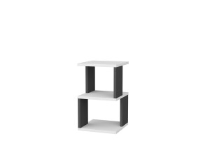 Carter" wooden bedside table 29.6 x 29.6 x 49.4 cm - White