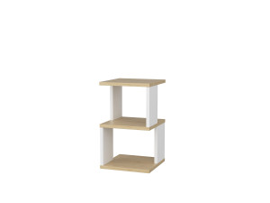Carter" wooden bedside table 29.6 x 29.6 x 49.4 cm - Oak