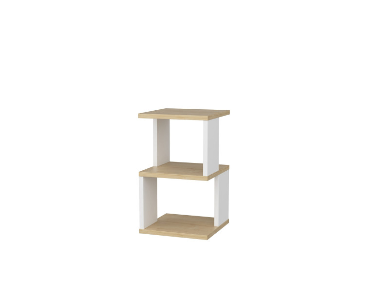 Carter" wooden bedside table 29.6 x 29.6 x 49.4 cm - Oak