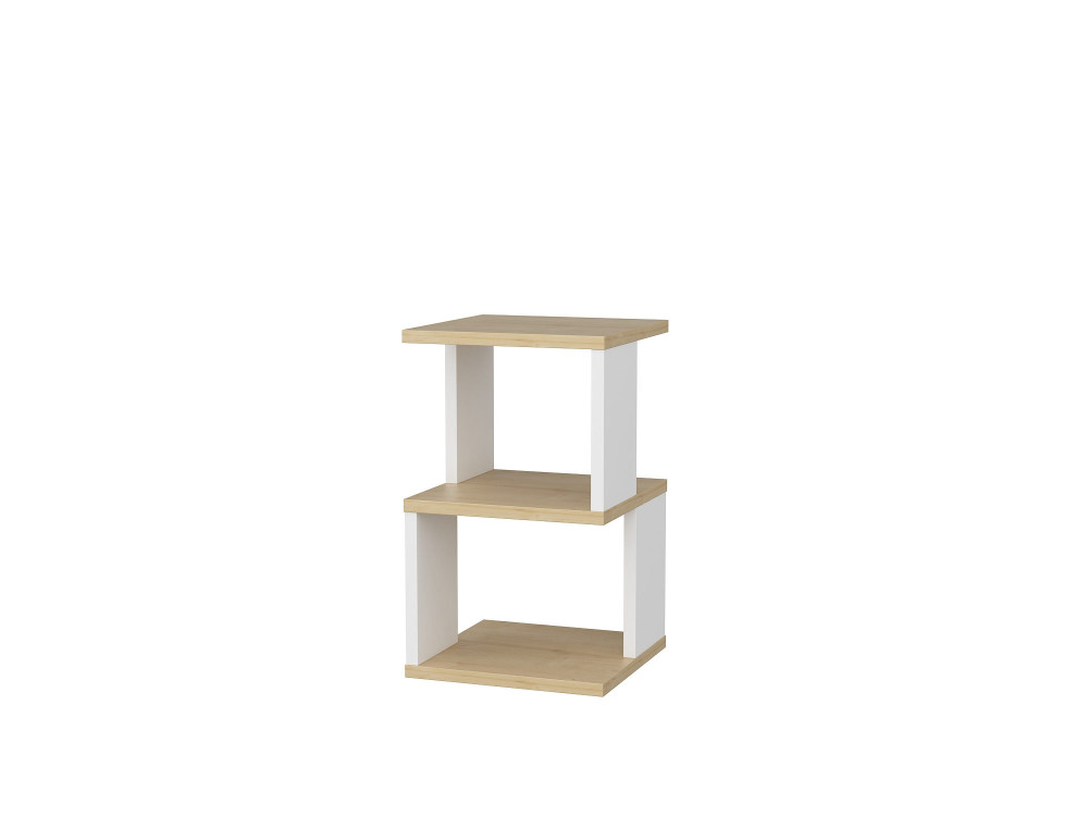Carter" wooden bedside table 29.6 x 29.6 x 49.4 cm - Oak