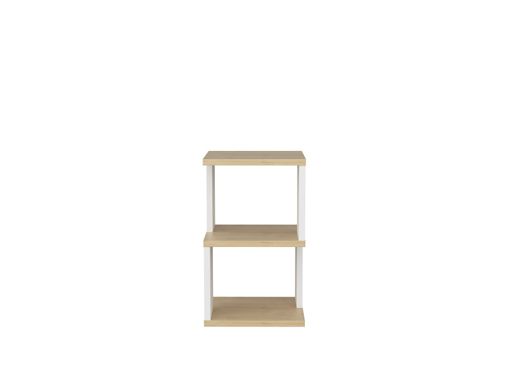 Carter" wooden bedside table 29.6 x 29.6 x 49.4 cm - Oak