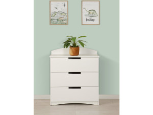 Classic" children's chest - 80.5 x 80 x 41 cm - White 2