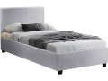 Storage bed  "Carla" - 140 x 190 cm  - Black - White