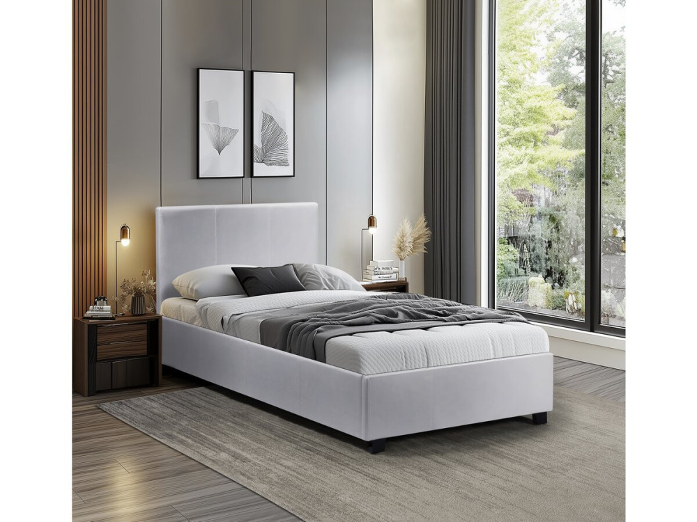 Storage bed  "Carla"- 90 x 190 cm -White