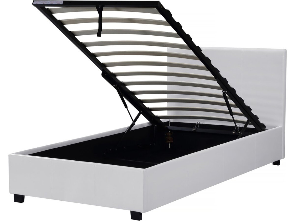 Storage bed  "Carla"- 90 x 190 cm -White