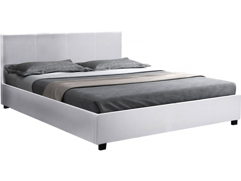 Storage bed  "Carla" - 140 x 190 cm  - White