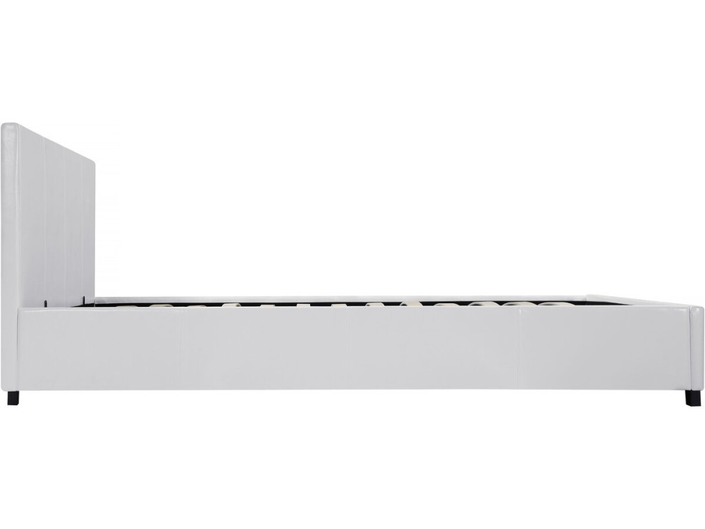 Storage bed  "Carla" - 140 x 190 cm  - White