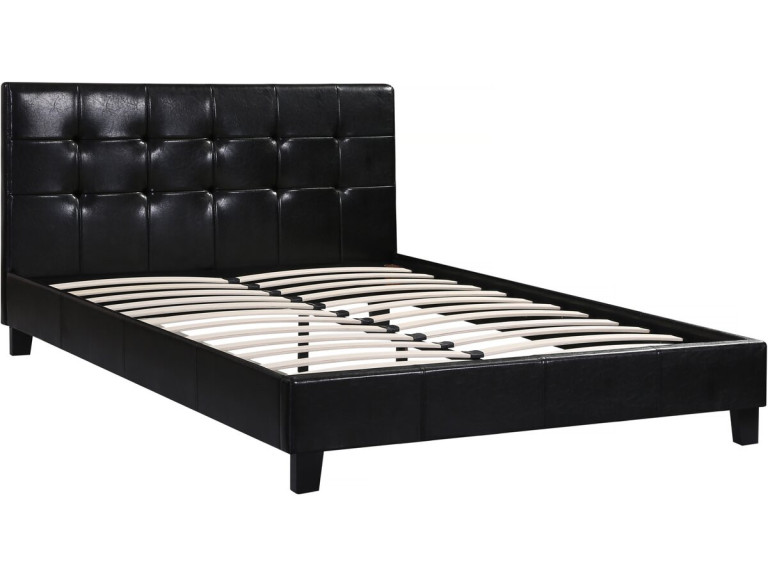 "Julia" Bed - 140 x 190 cm - Black