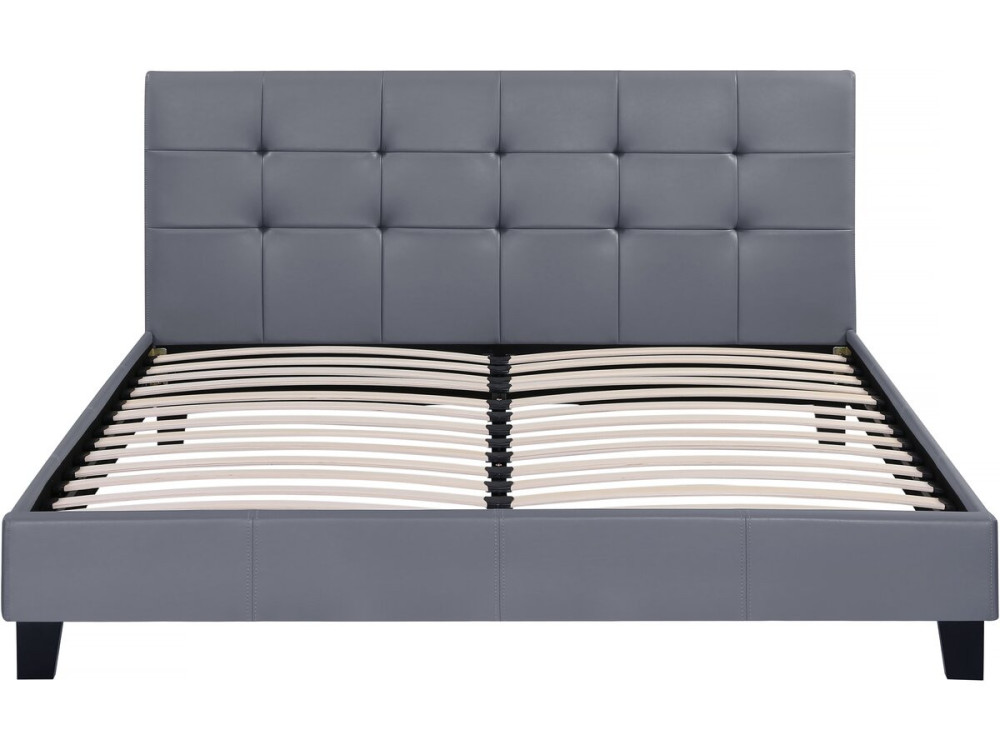 "Julia" Bed - 140 x 190 cm - Grey