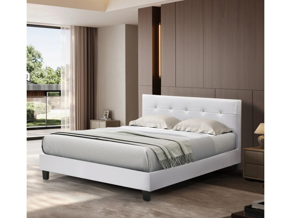 "Julia" Bed -160 x 200 cm - White